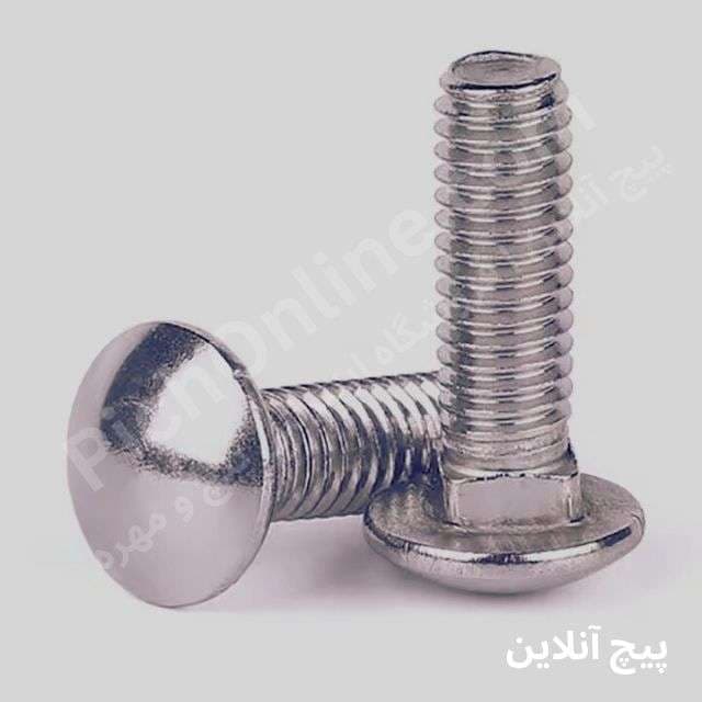 پیچ اطاقی (اتاقی) آهنی  - DIN 603