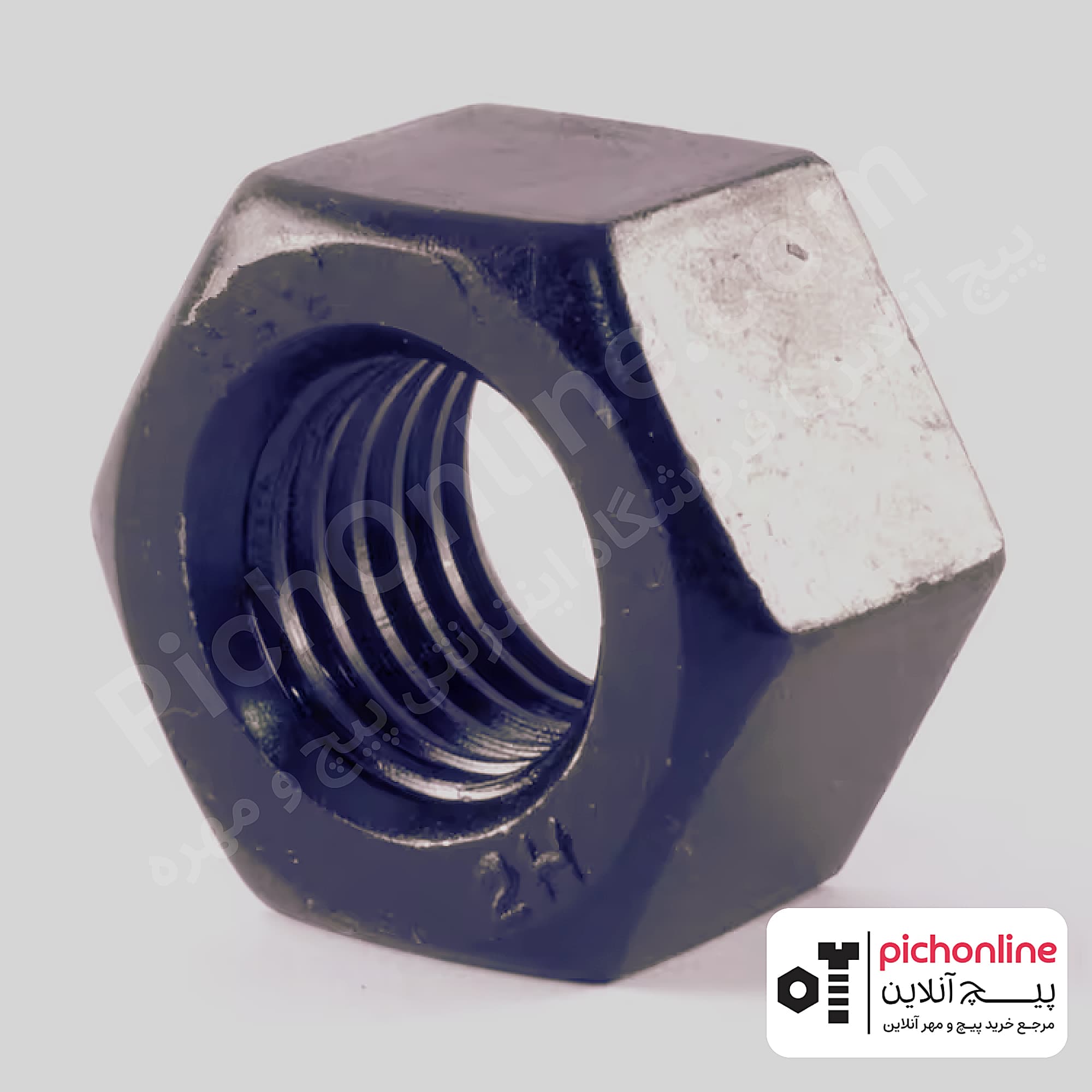 مهره شش گوش شرکت نفتی 2H - دنده درشت UNC