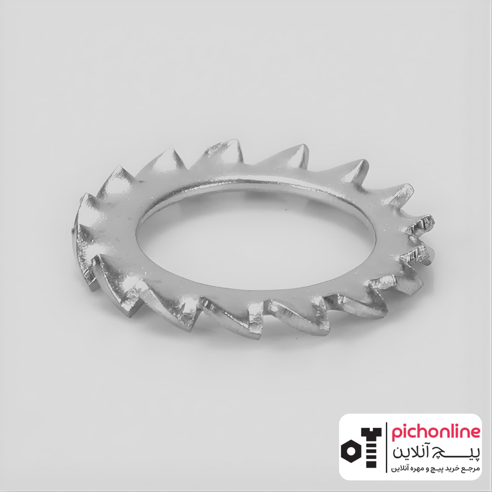 واشر خورشیدی استیل 304 DIN 6798 A – واشر فنری دندانه‌دار ضد زنگ