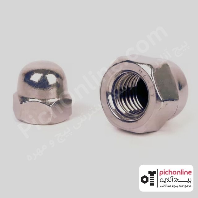 مهره سربسته استیل DIN 1587 – گرید 304 و 316