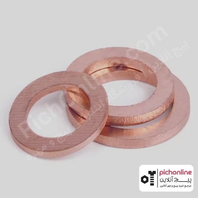 واشر تخت مسی