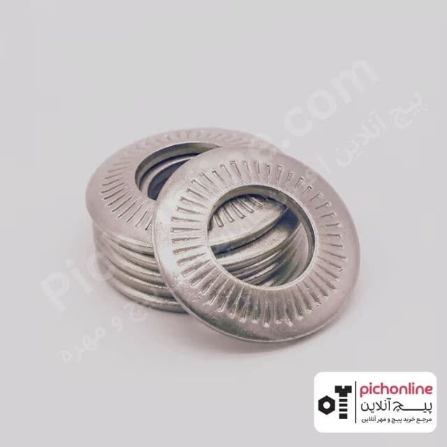 واشر بشقابی عاج دار گالوانیزه