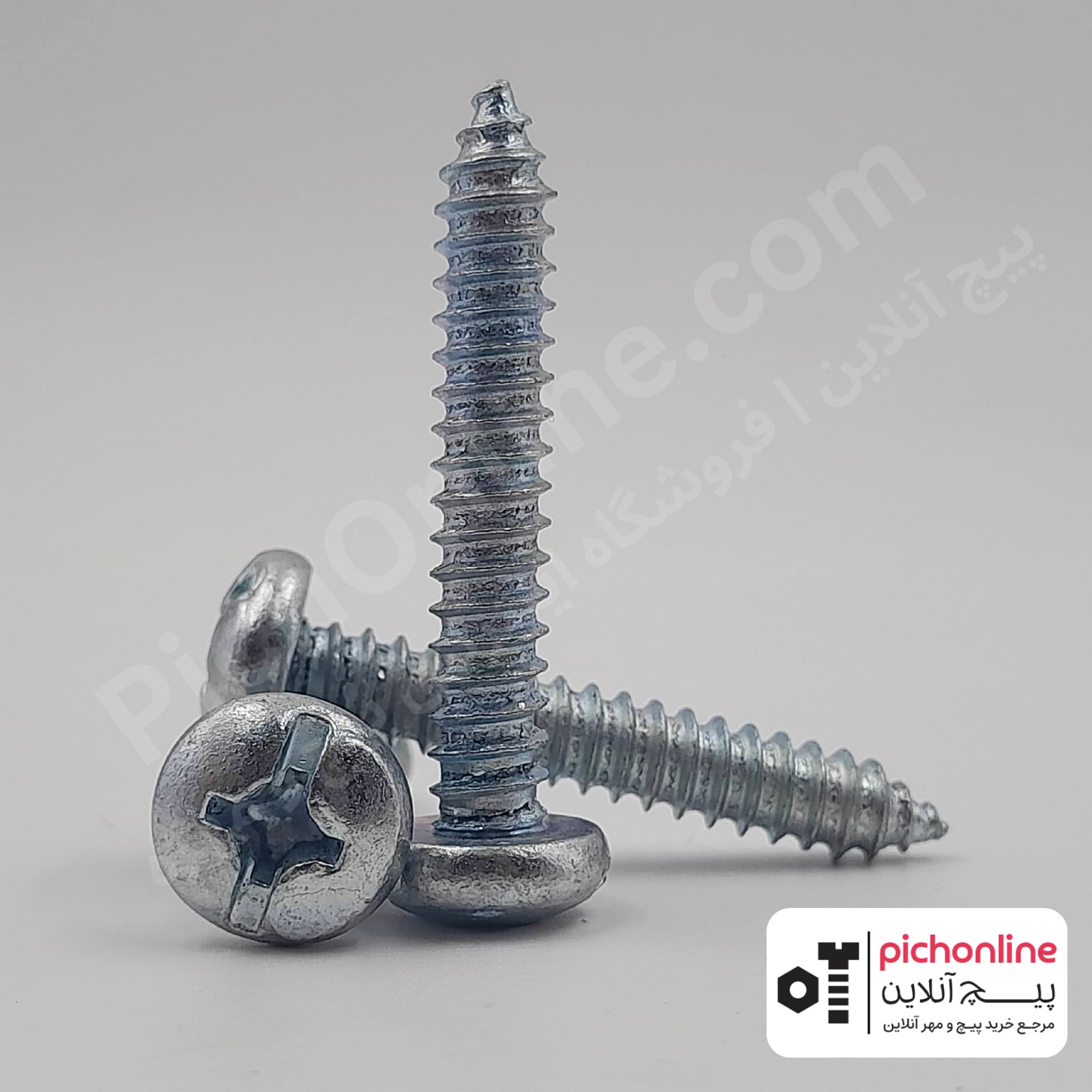 پیچ خودکار سرگرد DIN 7981 گالوانیزه سخت‌کاری شده