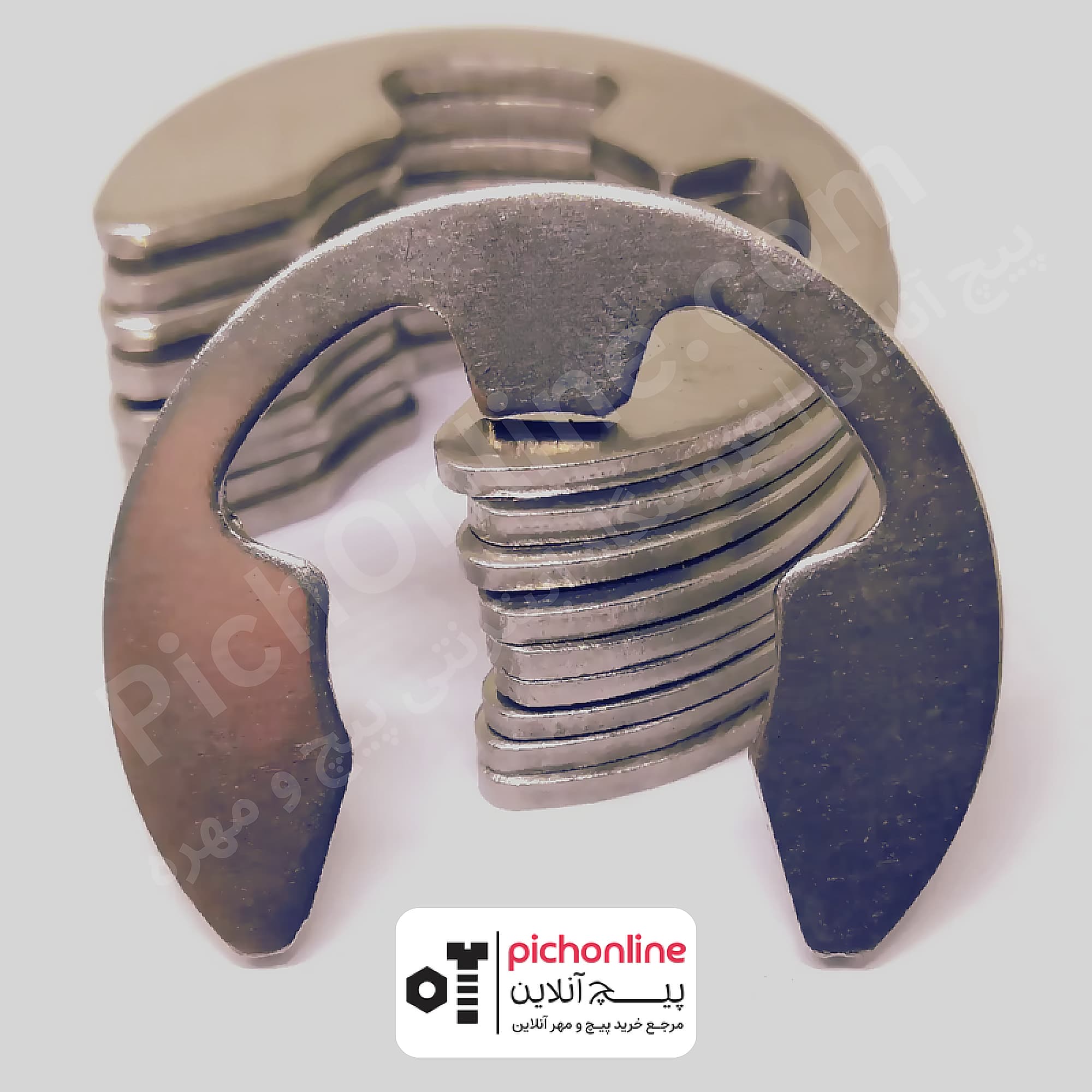 خار سه‌ گوش استیل DIN 6799 | خار فنری استیل 304 برای شفت و شیار