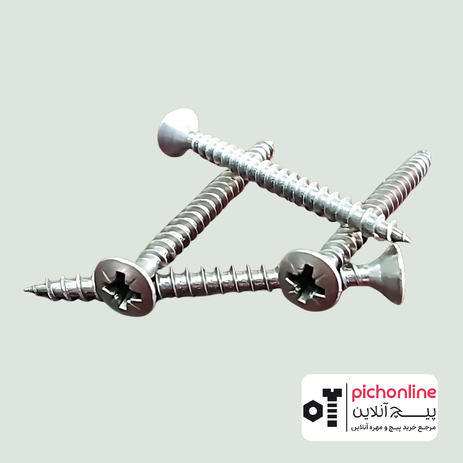 پیچ ام دی اف MDF استیل 304 (DIN9049)