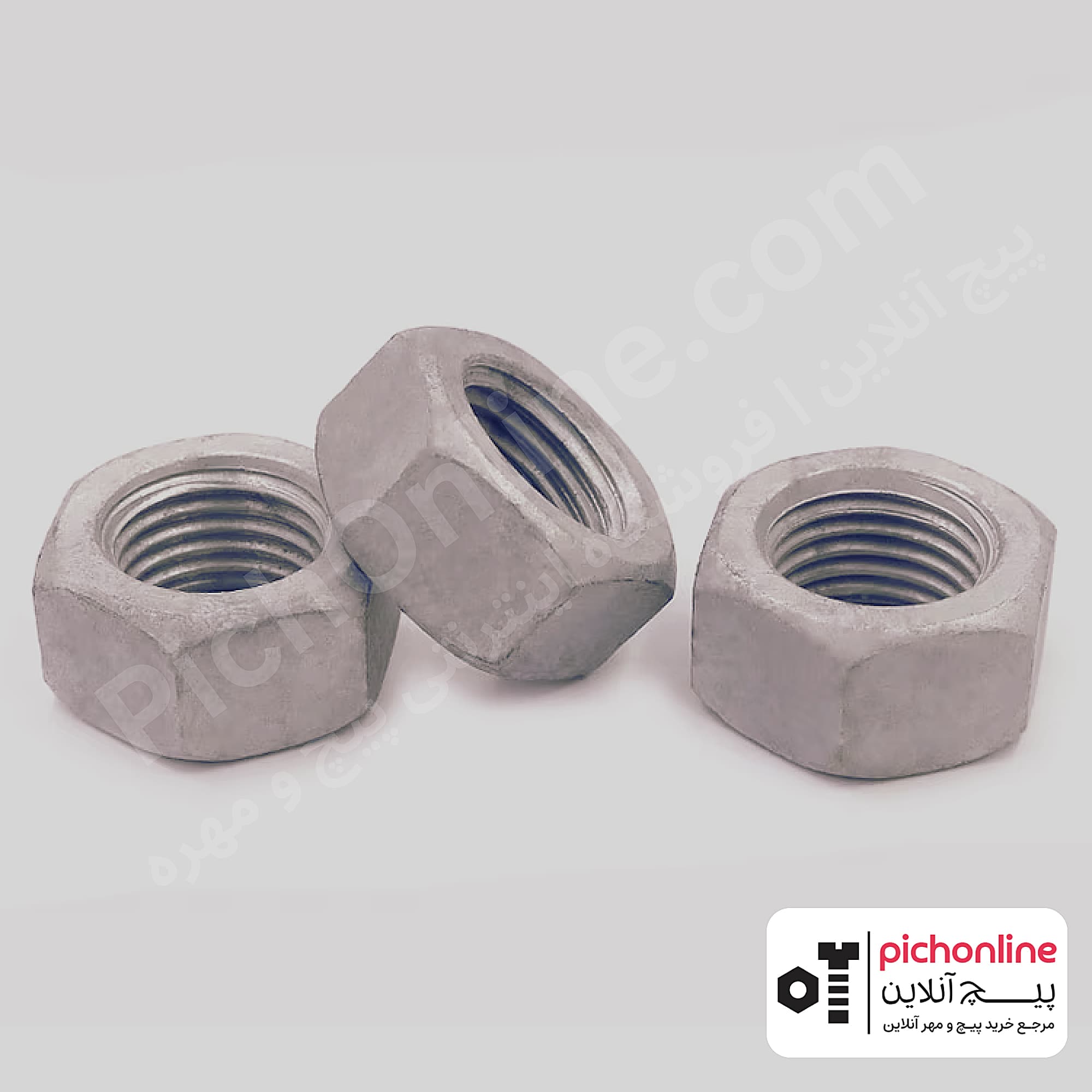 مهره شش گوش گالوانیزه گرم چینی (اور شده)